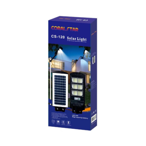 Coralstar Lampadaire Solaire avec Support CS-120