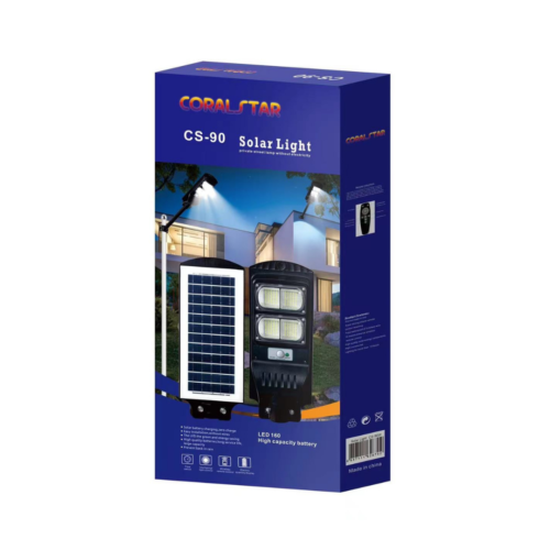 Coralstar Lampadaire Solaire avec Support CS-90