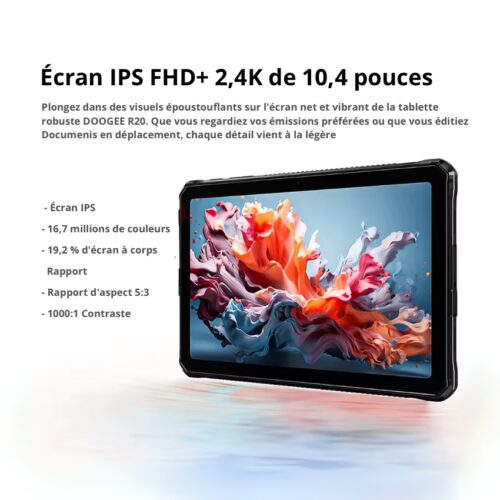 Tablette DOOGEE - ROM 256Go - RAM 20Go - WIFI - 21 600 mAh – Image 2