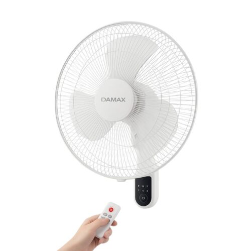 DAMAX Ventilateur Mural 18" - 3 Vitesses - Avec Télécommande