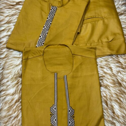 Ensemble 3 Pièces Fil à Fil Coton Style Diomaye
