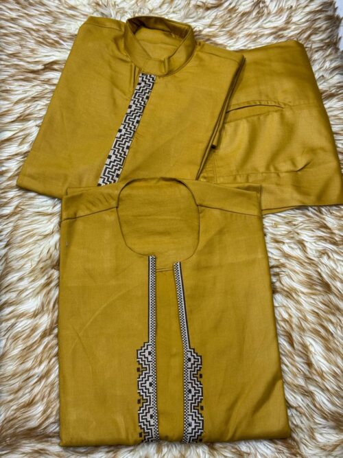 Ensemble 3 Pièces Fil à Fil Coton Style Diomaye