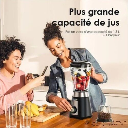 Oraimo SmartBlender - Mixeur Broyeur - Mélangeur - Écrase Glace en Verre 1,5L - OH-B1 – Image 3