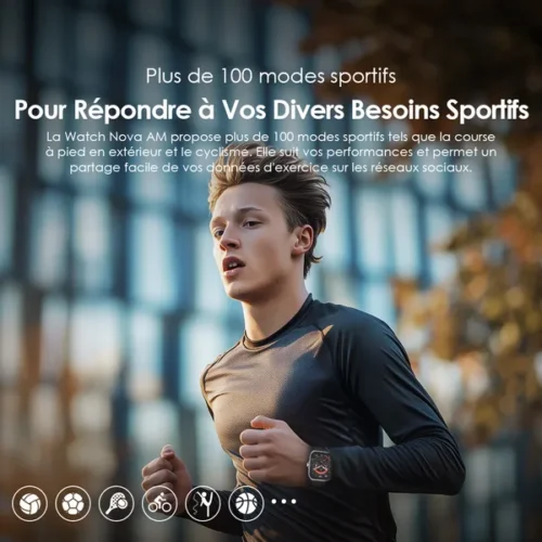 Oraimo Smart Watch Nova AM - Écran AMOLED IP68 de 1,43 pouces incurvé - Montre Connectée - OSW-812 – Image 6