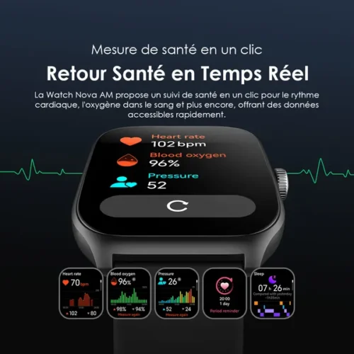Oraimo Smart Watch Nova AM - Écran AMOLED IP68 de 1,43 pouces incurvé - Montre Connectée - OSW-812 – Image 5