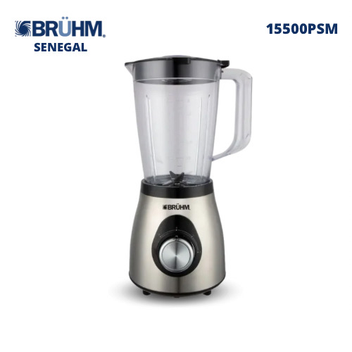 Bruhm Mixeur Blender 1,5 Litres - 2 en 1 - BBP-15500PSM - Garantie 12 mois